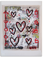 untitled (acrylic & collage on newsprint)